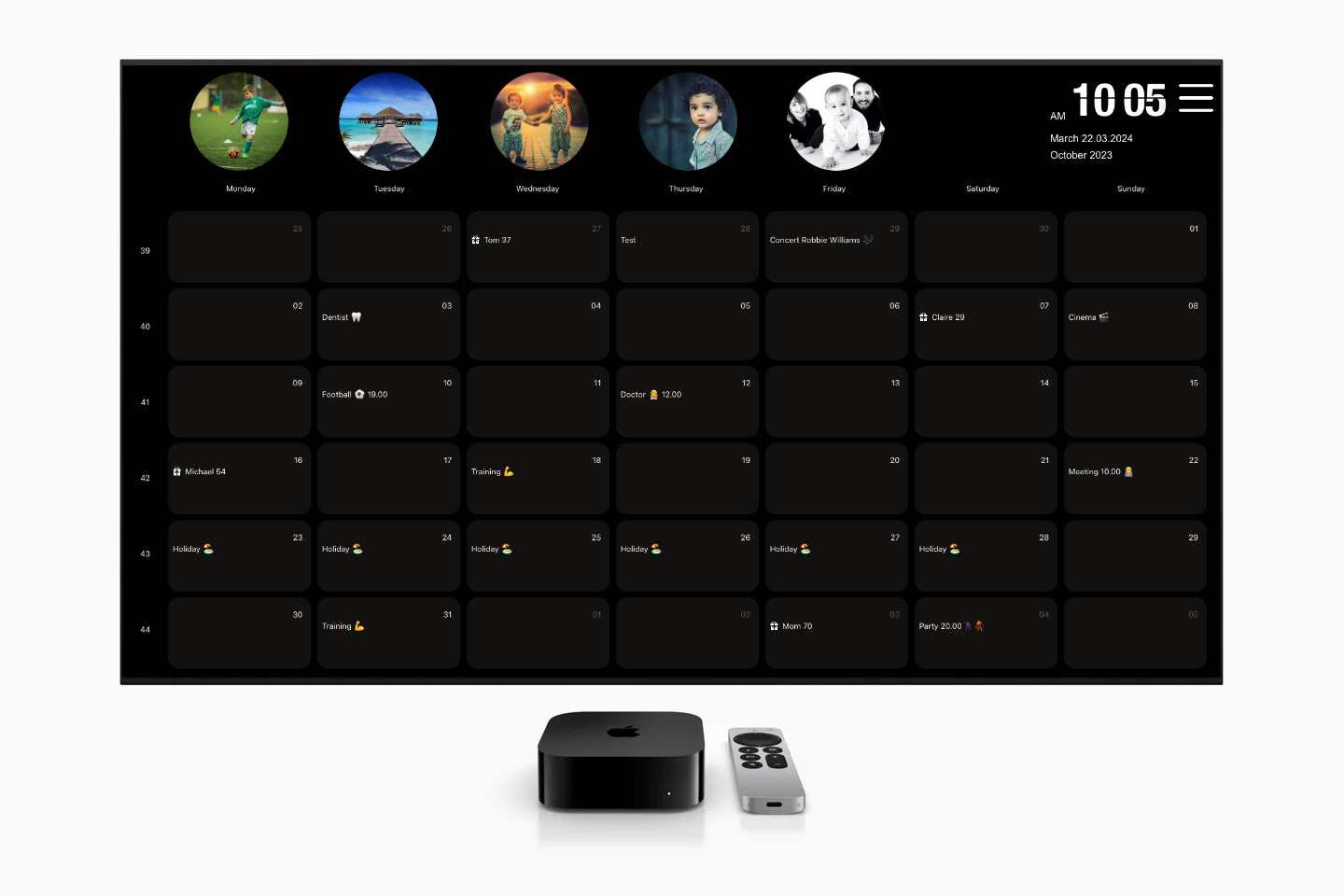 CalendarTV 23,8"
